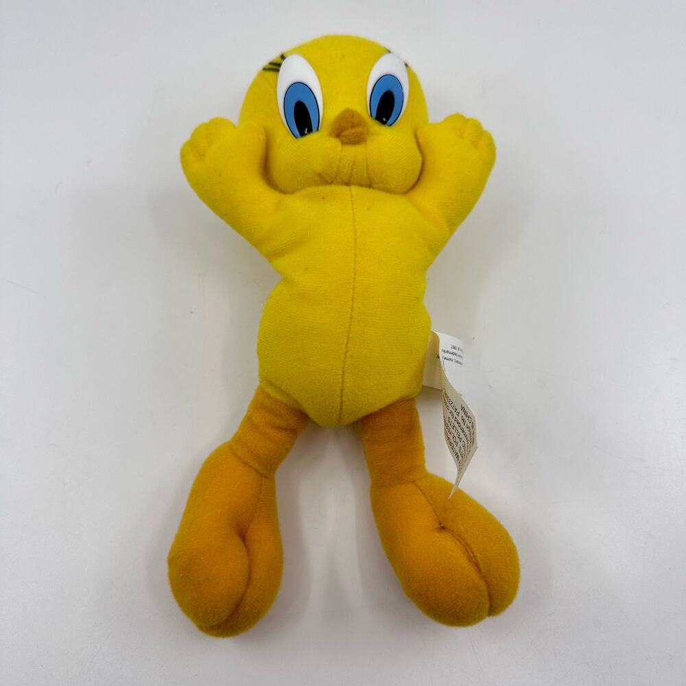 VTG 90s Looney Tunes Tweety Bird Play By Play Plush Stuffed Warner Bro's